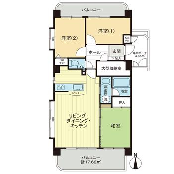 ライオンズガーデン戸田の間取り