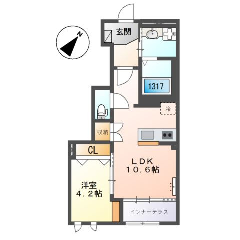 ダイアンサスⅢの間取り