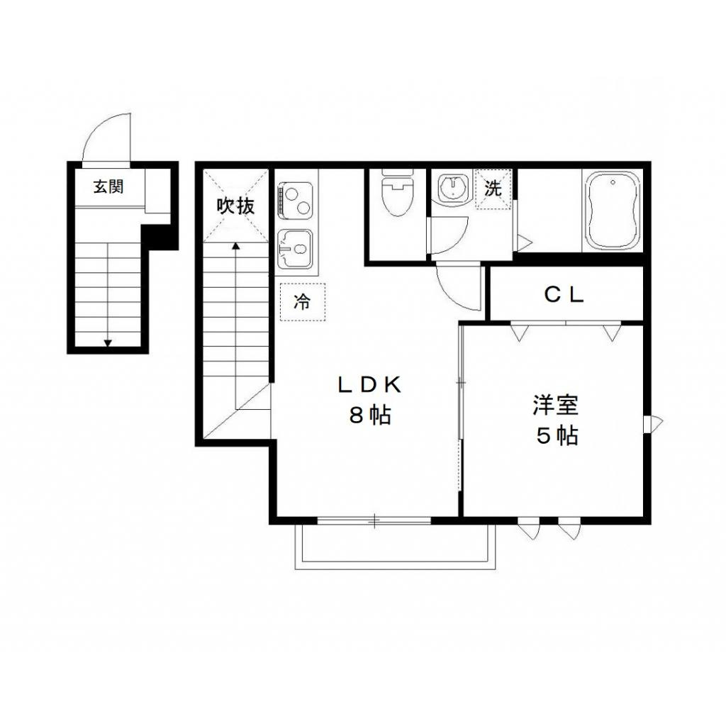 プルメリア幕張の間取り