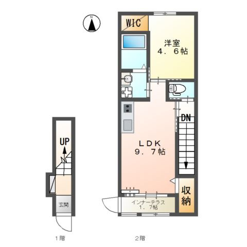 コンフォート中新の間取り