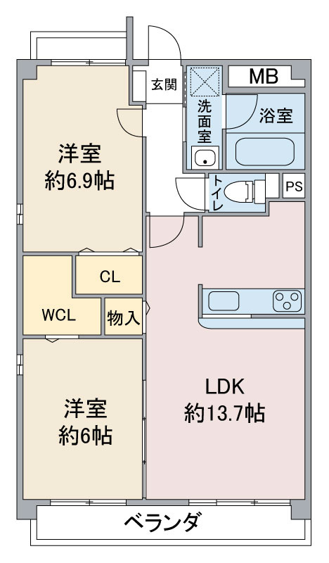 ブライディア上社の間取り