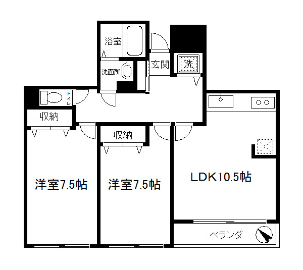 ラフィーヌ・ショコラの間取り