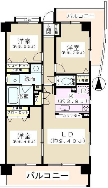 ジーオー桜庵の間取り