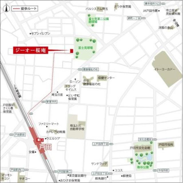 ジーオー桜庵の地図