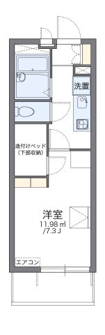 レオパレスハーモニー蕨の間取り