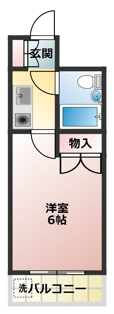 レオパレスRX生麦の間取り
