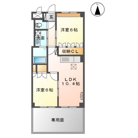 Crystal　ＭＴの間取り