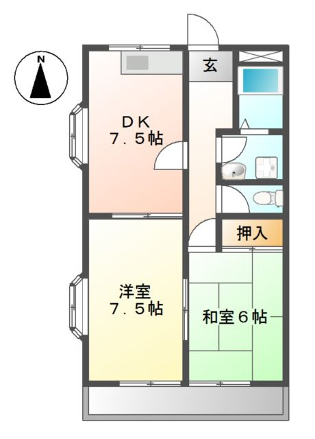 グリーンハイツの間取り