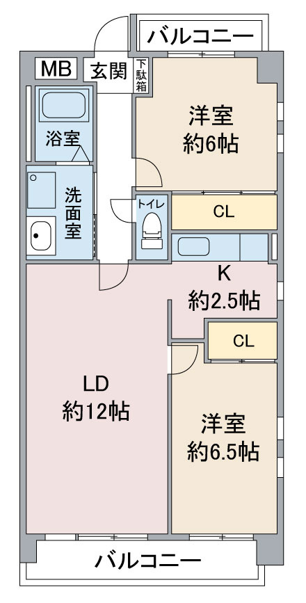 プランドール笠取の間取り