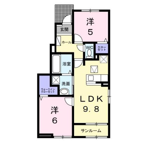 オアシス　レジデンスの間取り