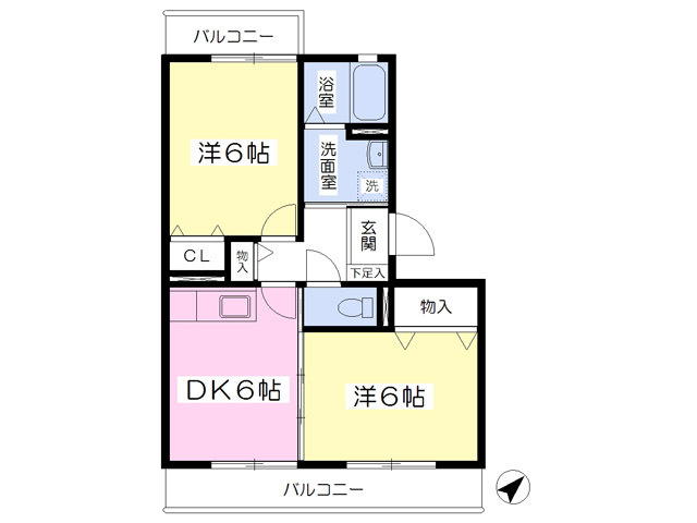 46平米2ＤＫ♪