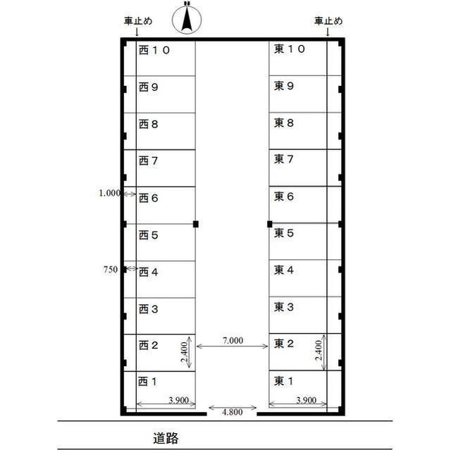 岐阜市東栄町２丁目の駐車場の間取り