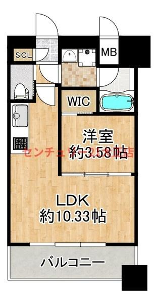 プレジオ弁天町EUROの間取り