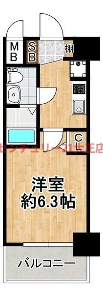 エグゼ大阪BAY CITYの間取り