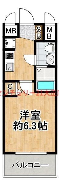 エグゼ大阪BAY CITYの間取り