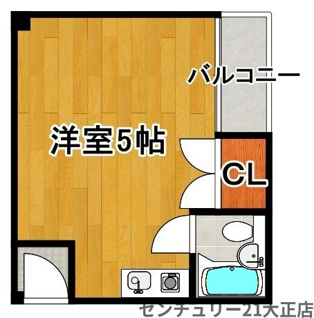 ハイツ福寿の間取り|★1R★
