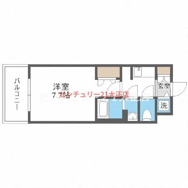 サムティ夕凪LUKSUSの間取り