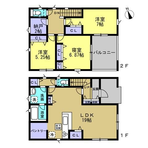 和歌山市有本第4-3号棟の間取り
