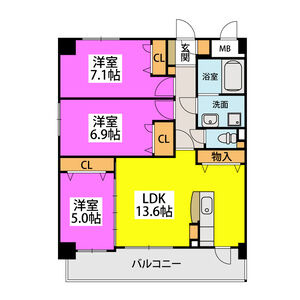 【間取り】 | ポワッソン ルージュ