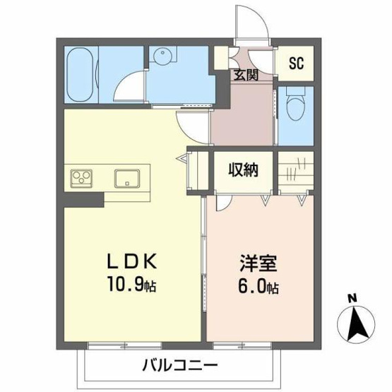 【間取り】 | カーサ・レインボー２