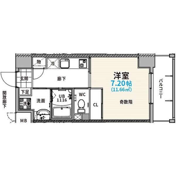 THE LOUNGE LINEAR GATEの間取り
