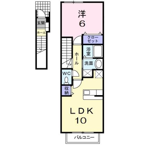 プラウド幕張本郷Ⅵの間取り