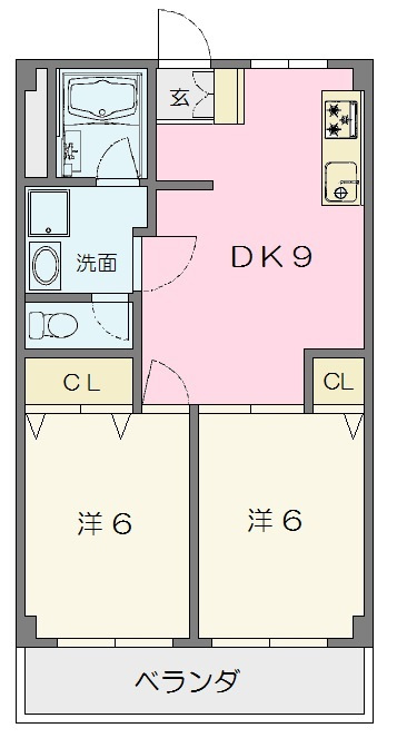 スギナミビルの間取り
