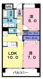【間取り】 | エレガント　コンドミニアム