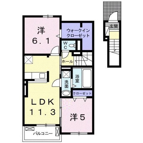 トロワの間取り