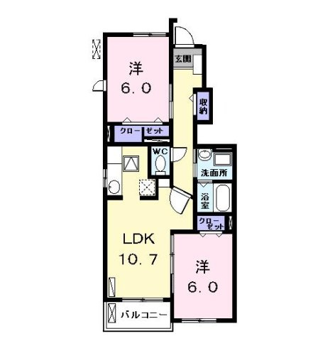 メゾン　ジュネスの間取り
