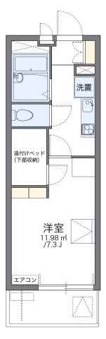 レオパレス笈瀬の間取り