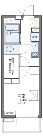レオパレスカプリコーン２１の間取り