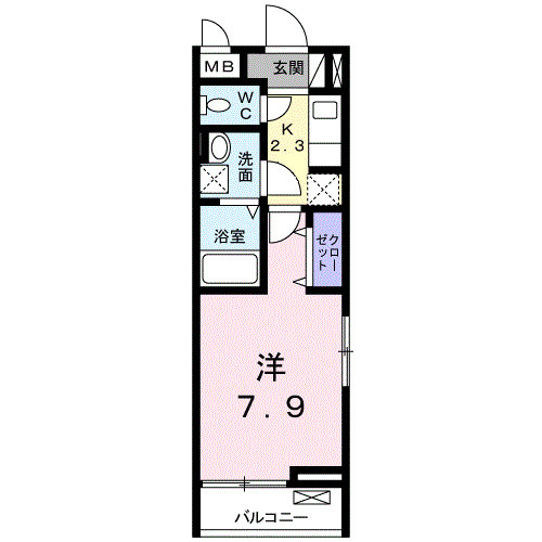 サンシャイン　東所沢の間取り