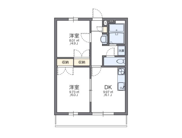 レオパレス藤里の間取り