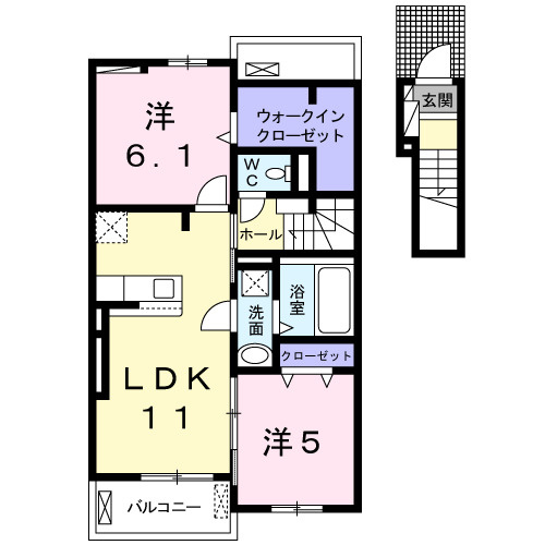 ファー　ビヨンド　Ⅱの間取り