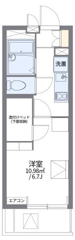 レオパレスあけぼのの間取り|代表的な間取のため実際の間取とは異なる場合があります