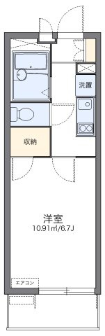 レオパレスブルファーニⅡの間取り