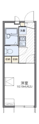 レオパレスピュアライズパートⅡの間取り