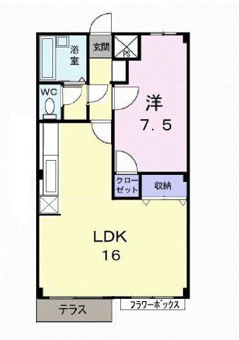 エルディムグリーンハイツ９３の間取り
