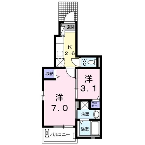 アビタシオン高柳の間取り