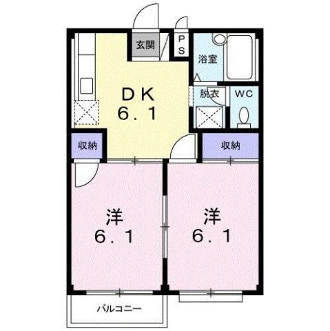 コーポのぐちの間取り