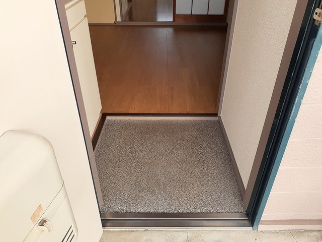 コーポのぐちの玄関