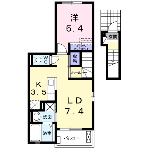 Ｋ・Ｓガーデン　Ⅱの間取り