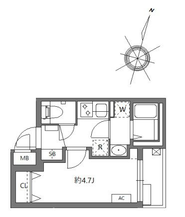 ミュオン北千住の間取り