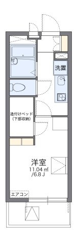 レオパレスハッピーエイトの間取り