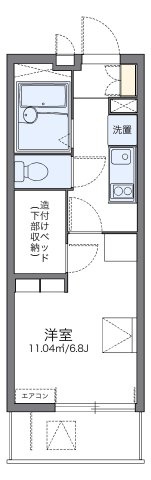 レオパレスＳｍｉｌｅ　Ｓの間取り|代表的な間取のため実際の間取とは異なる場合があります