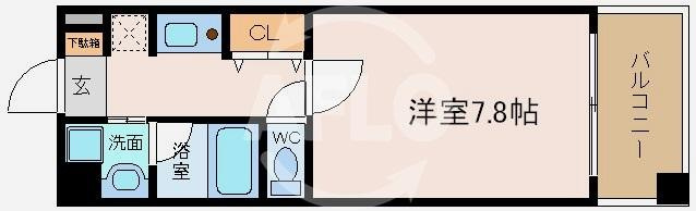 CITY SPIRE幸町の間取り|開放感ある間取