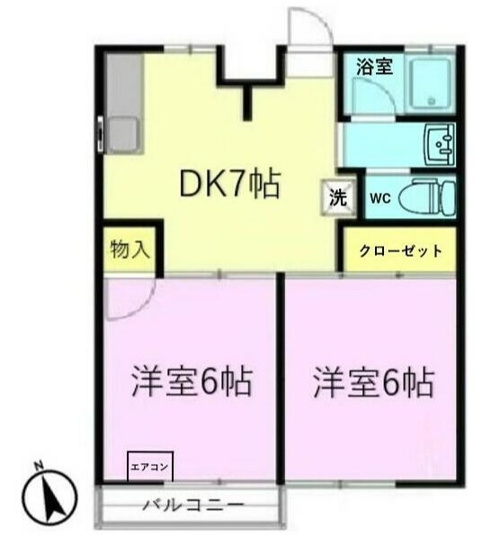 【間取り】 | ドエルホーキＤ棟