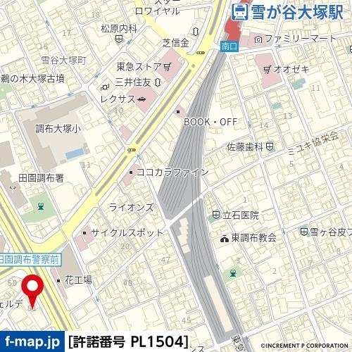 ＴＡＳ田園調布レジデンスの地図