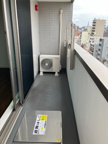 カルム浅草馬道のバルコニー